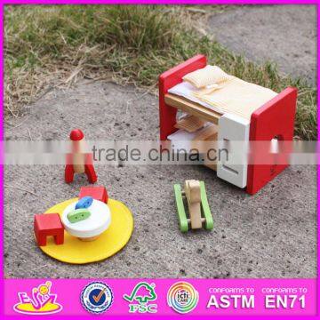 2016 New Fashion Baby Toy Wooden High Chair for Dolls W06B020 photo-6