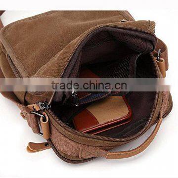 Multifunctional Canvas Messenger Handbag Sports Shoulder Crossbody Side Bag photo-2