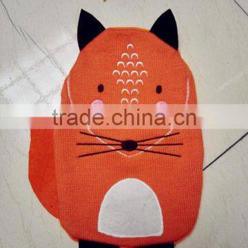 gift of fox hot water bag with knitted cover