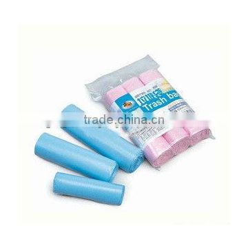 Plastic garbage bag on roll