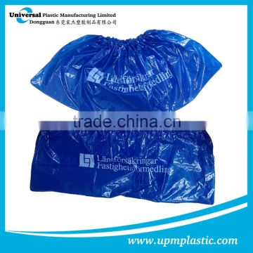 Plastic PE bag with rubber band for closure