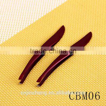 New Popular Style Wine Red Color Professional Beauty Salons Personalized Eyebrow Tweezers photo-3