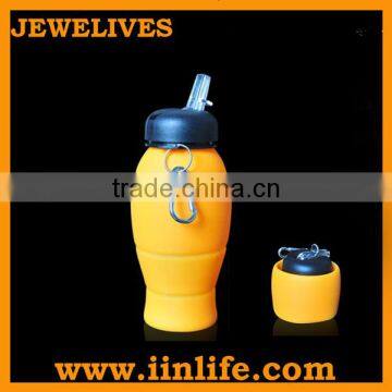 New 2015 Foldable Custom Silicone Water Bottle photo-2