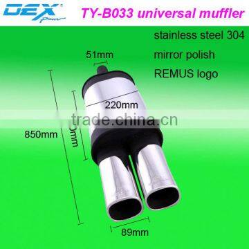 car universal stainless steel REMUS exhaust system muffler tip