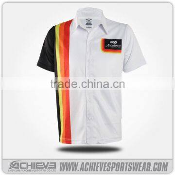 Racing pit crew shirt wholesale/Racing custom dartsshirts