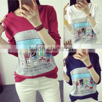 OEM china wholesale lady tops brand fashion t-shirt for women