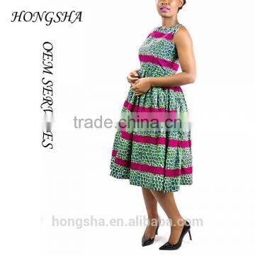 Beautiful Fashion African Dashiki Print Dress Patterns HSd7076 photo-2