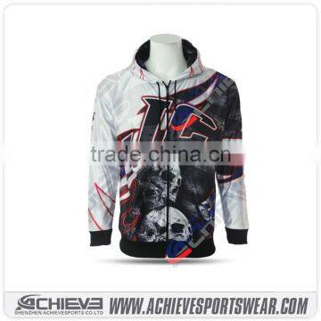 100% Polyester Sublimation Sportswear Single Custom Hoodies photo-6