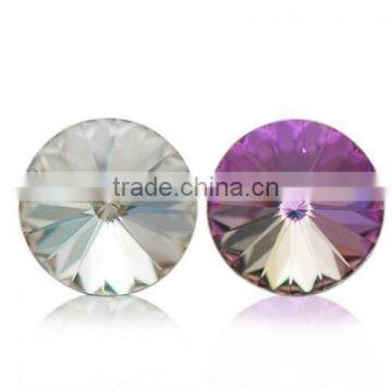 Garment Sew On Rhinestones Bead Round Crystal Button