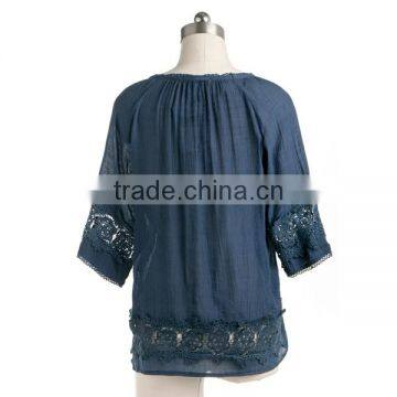2015 New Fashion Design Hot Sale Embroidery Design Woman Clothing Plus Size photo-2