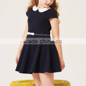 School Children's Princess Skirt 2017 Summer New Girls' Collar Dress photo-2