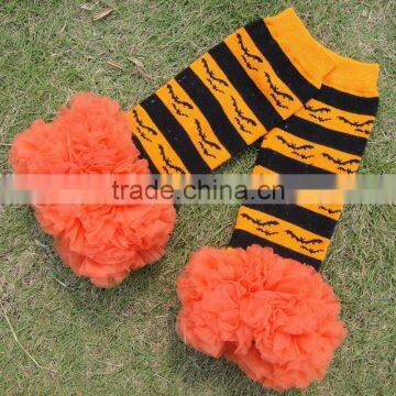 Kids Soft Knitted Leg Warmer Chevron Baby Leg Warmers Halloween Holiday Leg Warmers photo-3