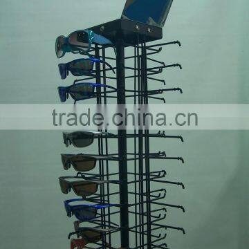 Black Four Sides Can Fit Hundred Rotating Sunglasses Display Box photo-2