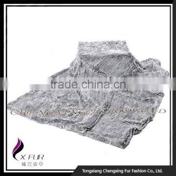 CX-D-92 Wholesale China Rex Rabbit Fur Throw photo-4