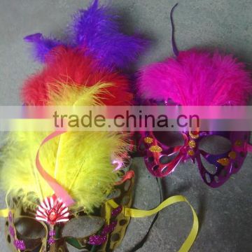 feathered venetian party mask for sale