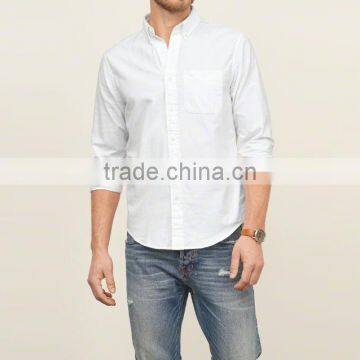 wholesale mens white dress shirts blank slim fit style