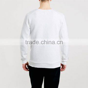 Fashion Mens Sweatshirt Blank White Side Zipper Sweatshirt Blank Two Sided Zipper photo-2