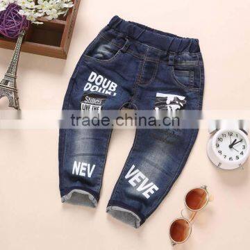 New fashion tiny child models jeans pants new pattern kids boy jeans pants