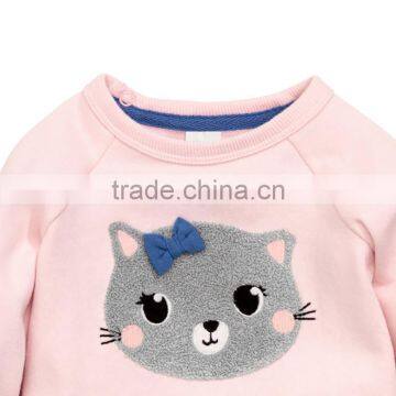 S33514W 2017 New Fashion Kids Baby Girls T-shirts 100%cotton Blouse photo-3
