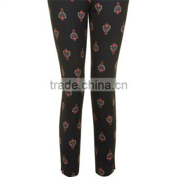Cool Pattern Printed Hot Girt Sexi Photo Slim Fit Cigarette Harem Pants photo-6
