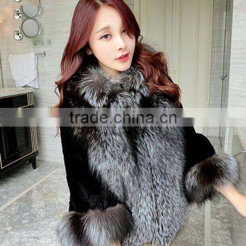 Winter Women Elegant Fashion Rabbit Fur Coat