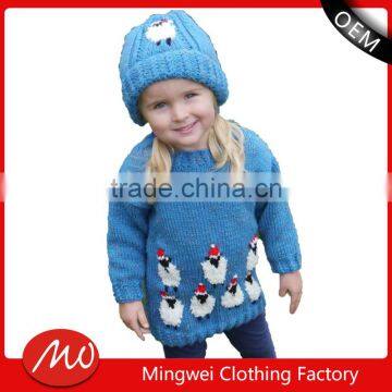 Most popular clothes design woolen long sleevkid sweater jumper for sale