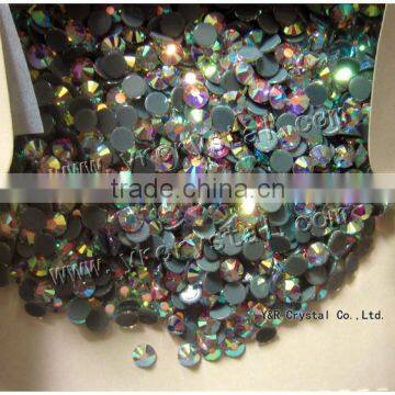 Ss6 , Ss10 , Ss16 , Ss20 AB Crystal Clear Round Iron on Flatback Hotfix Rhinestone photo-2