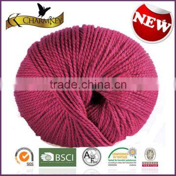 2014 New tech healthy bamboo fiber blended solid color ball yarn for top clothes