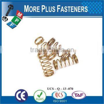 Made IN TAIWAN high qualiy small spring stainless steel spring brass Spring