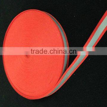 High Visibility Color Fashinable Glow Reflective Red White Blue Safety Ribbon