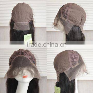 High Quality Body Wave Natural Black Brazilian Human Hair Lace Front Wig photo-6