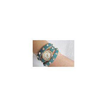 Punk Style Leather Strap Watch Custom Wrap Around Wrist Watch