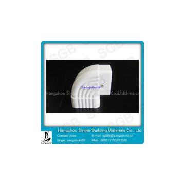 HOT!!! pvc OEM Rectangular logo printed roof rain gutter and pipe system