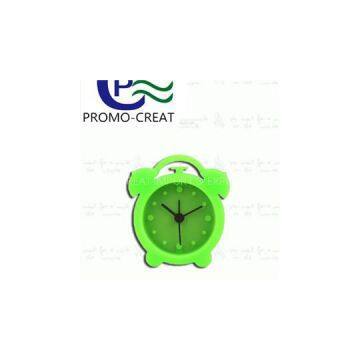 Twin bell alarm shape promotional silicon alarm clock