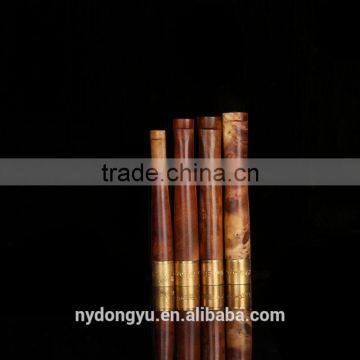 roundwood metal filter cigar holder / dunh brown wooden filter cigar holder/fancy filter cigarette holder