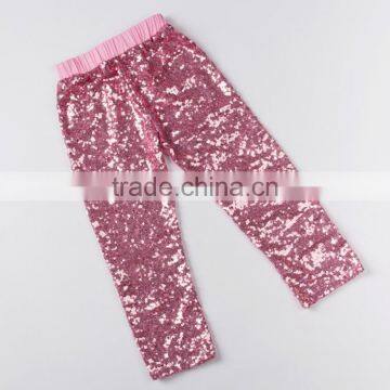 Persnickety top quality pink shiny sequin baby girls tight pants M5070611