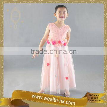 Vintage Flower Girls Princess Long Dress photo-4