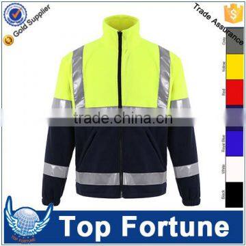 high visibility clothing,fleece high visibility jacket,hi vis workwear