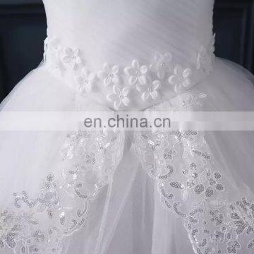 LSO014 Sweetheart With Flower Pattern Cheap Wedding Dresses Gowns Pictures Cascade photo-3
