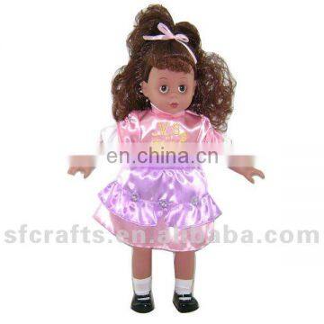 18'' plastic black dolls gril doll