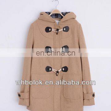 Elegant women melton wool coat winter fashionable winter coat