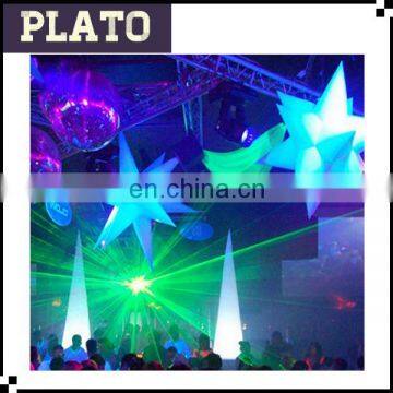 inflatable decoration star ,night club LED light star balloon for party