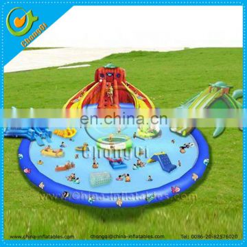 catoon cheap inflatable water park