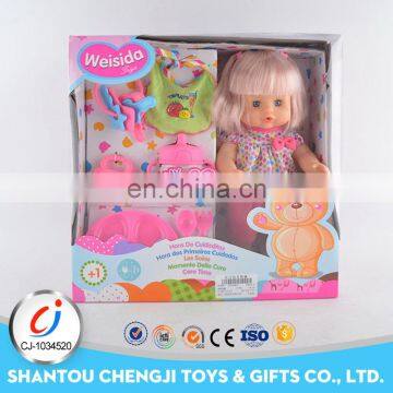 New children lovely mini plastic warm baby doll with low price