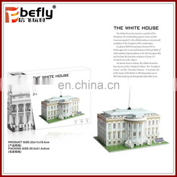 American white house 3d diy building puzzle for kids