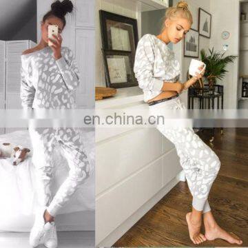 wholesale sweatshirt printed pants sports 2 piece suit designs latest