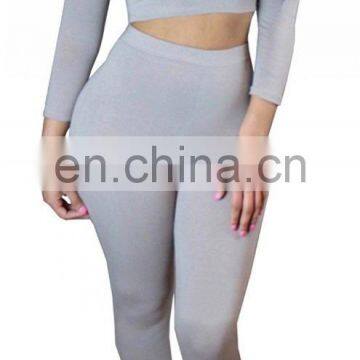 Gym Wear Clothing Sport Woman Clothes Fitness Wear Yoga Sets Plain Tracksuit photo-3