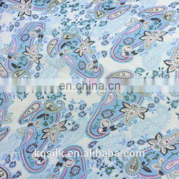 Printed 100% Silk Chiffon With Paisley Pattern photo-2