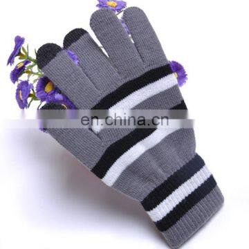 Wholesale Low MOQ factory Price Top fashion special design 100% acrylic touch screen gloves