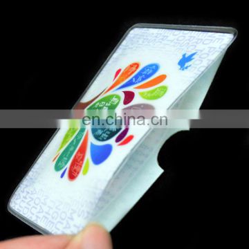 wholesale logo printed plastic credit card holder